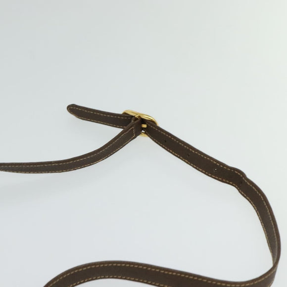 GUCCI GG Supreme Shoulder Bag PVC Beige Gold 904 02 050 Auth BA1603