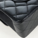 CHANEL Chain Matelasse 23 Shoulder Bag Caviar Skin Black Gold CC Auth BA16030SV-17