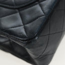 CHANEL Chain Matelasse 23 Shoulder Bag Lamb Skin Black Gold CC Auth BA16032SAV-15