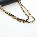CHANEL Chain Matelasse 23 Shoulder Bag Lamb Skin Black Gold CC Auth BA16032SAV-8