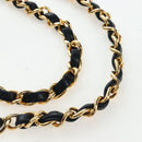 CHANEL Chain Matelasse 23 Shoulder Bag Lamb Skin Black Gold CC Auth BA16032SAV-9