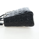Christian Dior Canage Lady Dior Large Bag Lamb Skin 2way Black Auth BA16035V-4