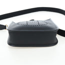 HERMES Evelyn 16 TPM Shoulder Bag Leather Black Gold Auth BA16042SV-5
