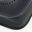 HERMES Evelyn 16 TPM Shoulder Bag Leather Black Gold Auth BA16042SV-15