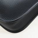 HERMES Evelyn 16 TPM Shoulder Bag Leather Black Gold Auth BA16042SV-18