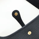 HERMES Evelyn 16 TPM Shoulder Bag Leather Black Gold Auth BA16042SV-20