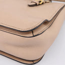 Miu Miu Hand Bag Leather 2way Beige Gold Auth BA16044A-18