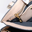 Miu Miu Hand Bag Leather 2way Beige Gold Auth BA16044A-26