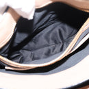 Miu Miu Hand Bag Leather 2way Beige Gold Auth BA16044A-27