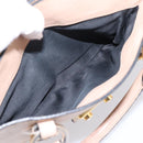 Miu Miu Hand Bag Leather 2way Beige Gold Auth BA16044A-28