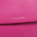 Tiffany & Co. Hand Bag Leather Pink Silver Auth BA16045V-19