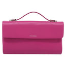 Tiffany & Co. Hand Bag Leather Pink Silver Auth BA16045V-13