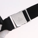 GUCCI GG Canvas Waist bag Black Silver 28566 Auth BA16046A-15