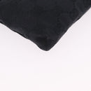 GUCCI GG Canvas Waist bag Black Silver 28566 Auth BA16046A-9