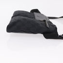 GUCCI GG Canvas Waist bag Black Silver 28566 Auth BA16046A-3