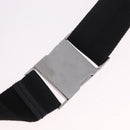 GUCCI GG Canvas Waist bag Black Silver 28566 Auth BA16046A-8