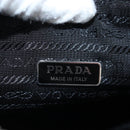 PRADA Shoulder Bag Leather White Silver Auth BA16048M-25