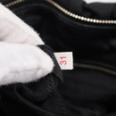 PRADA Gathered Hand Bag Nylon 2way Black Gold Auth BA16051A-12