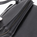 PRADA Tote Bag Leather Black Silver Auth BA16052A-7