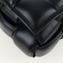 Bottega Veneta MAXI INTRECCIATO Padded Cassette Bag Leather Black Auth BA16053V-16