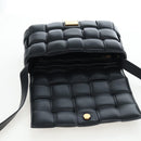 Bottega Veneta MAXI INTRECCIATO Padded Cassette Bag Leather Black Auth BA16053V-20