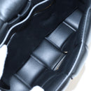 Bottega Veneta MAXI INTRECCIATO Padded Cassette Bag Leather Black Auth BA16053V-10