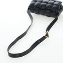 Bottega Veneta MAXI INTRECCIATO Padded Cassette Bag Leather Black Auth BA16053V-6