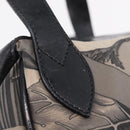 Salvatore Ferragamo Hand Bag Canvas 2way Gray Silver Auth BA16055-10