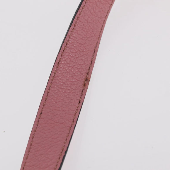 Miu Miu Hand Bag Leather 2way Pink Gold Auth BA16056A