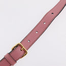 Miu Miu Hand Bag Leather 2way Pink Gold Auth BA16056A-17