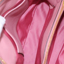 Miu Miu Hand Bag Leather 2way Pink Gold Auth BA16056A-27
