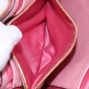 Miu Miu Hand Bag Leather 2way Pink Gold Auth BA16056A-34