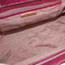 Miu Miu Hand Bag Leather 2way Pink Gold Auth BA16057A-11
