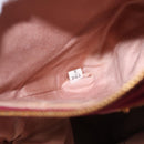 Miu Miu Hand Bag Leather 2way Pink Gold Auth BA16057A-12