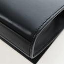Saint Laurent Chain Shoulder Bag Leather Black Gold Auth BA16060V-18