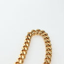 Saint Laurent Chain Shoulder Bag Leather Black Gold Auth BA16060V-14