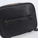 CHANEL Vanity Cosmetic Pouch Caviar Skin Black Gold CC Auth BA16061V-7