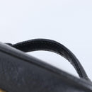 CHANEL Vanity Cosmetic Pouch Caviar Skin Black Gold CC Auth BA16061V-8