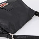 FENDI Mamma Baguette Shoulder Bag Leather Black Silver Auth BA16062V-6