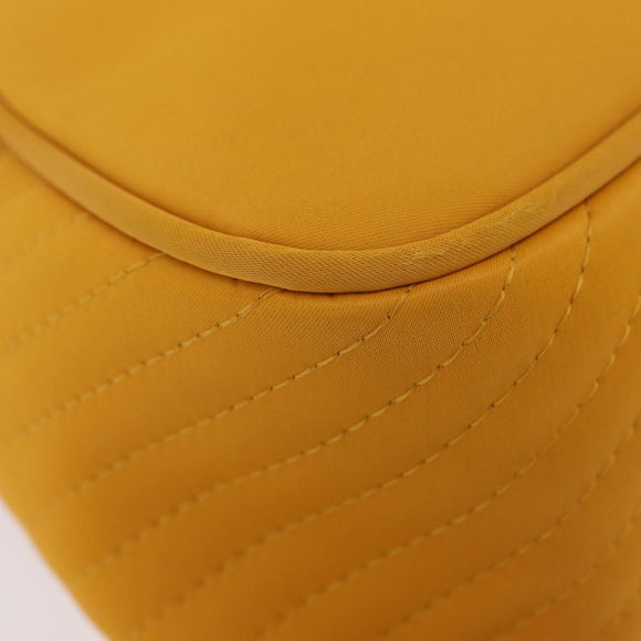 Saint Laurent Hand Bag Nylon Yellow Gold Auth BA16065A