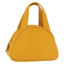 Saint Laurent Hand Bag Nylon Yellow Gold Auth BA16065A-1