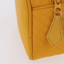 Saint Laurent Hand Bag Nylon Yellow Gold Auth BA16065A-5