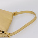 FENDI Mamma Baguette Shoulder Bag Leather Gold Auth BA16067SAM-7
