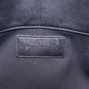 Saint Laurent Clutch Bag Leather Black Silver Auth BA16068A-12