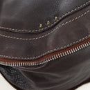 Chloe Paddington Shoulder Bag Leather 2way Brown Gold Silver Auth BA16069V-16