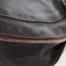 Chloe Paddington Shoulder Bag Leather 2way Brown Gold Silver Auth BA16069V-19
