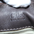 Chloe Paddington Shoulder Bag Leather 2way Brown Gold Silver Auth BA16069V-24