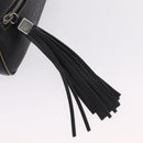 CHANEL Shoulder Bag Leather Black Silver CC Auth BA16070V-18