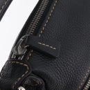 CHANEL Shoulder Bag Leather Black Silver CC Auth BA16070V-9