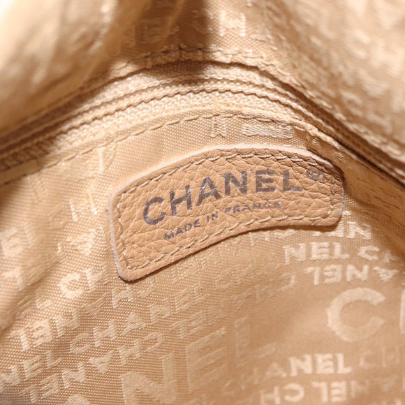 CHANEL Shoulder Bag Leather Black Silver CC Auth BA16070V